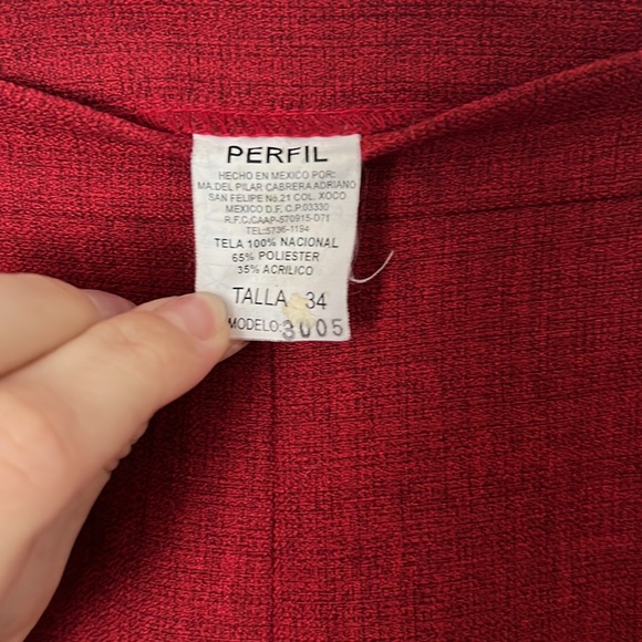 Vintage Red Pleated Slacks - Picture 6 of 8